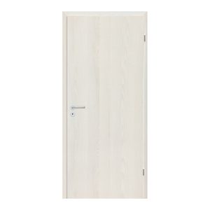 Panou decorativ pentru ușă 3D, frasin alb, 90/210, deschidere spre dreapta, încuietoare BB, balamale cromate