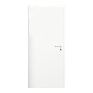 Panou decorativ pentru ușă, alb, 90/210, deschidere spre stânga, încuietoare BB, balamale cromate