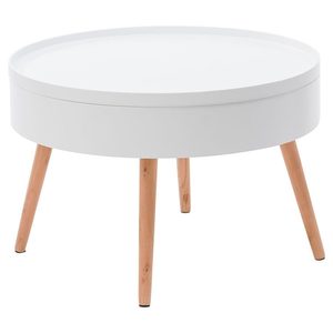 Homelux Masă rotundă de fumători cu spațiu de depozitare, 60 cm