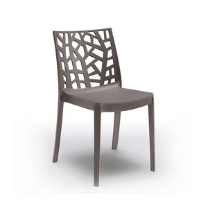 Scaun de grădină din plastic Trinity cappuccino