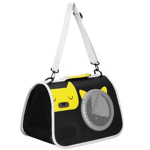 Geanta pentru transport animale mici, pentru caine si pisica, pliabila, 24x40x24 cm, negru