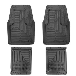 Covorașe auto universale ajustabile groase și aderente Carguard – 72 x 47 cm / 71 x 43,5 cm PVC – negru