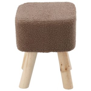 Taburet pentru copii, patrat, 26x26x34cm, maxim 50kg, maro