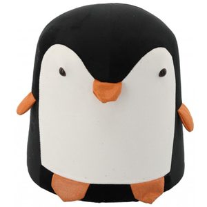 Taburet pentru copii, 28x34cm, maxim 50kg, model pinguin negru