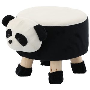 Taburet pentru copii, 28x25cm, maxim 50kg, model panda