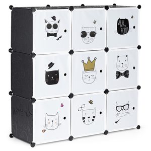 Homelux Dulap de depozitare jucării pentru pisici, grafit 110x37x110 cm