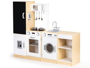 Homelux Bucătărie pentru copii XXL din lemn cu iluminare led