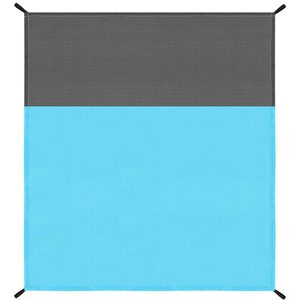 Cearsaf de plaja cu geanta de transport, 200x210cm, albastru gri
