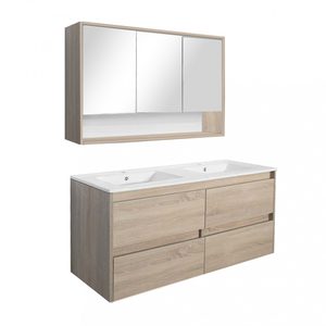 Set mobilier baie Porto 120, stejarului Sonoma