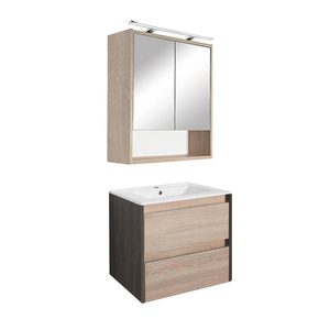 Set mobilier baie Porto 60, rauna ulm-stejar sonoma