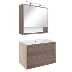 Set mobilier baie Porto 80, stejar sonoma-ulm rauna