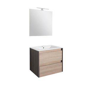 Set mobilier baie Porto Prime 60, rauna ulm-stejar sonoma