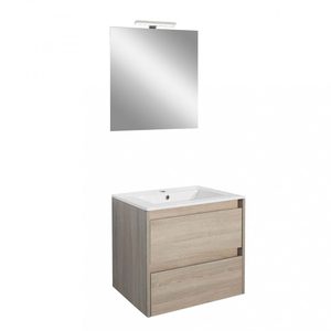 Set mobilier baie Porto Prime 60, stejarului Sonoma