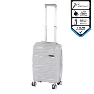 Valiză de cabină TraveLux Voyager cu carcasă rigidă, 55x40x20 cm, gri