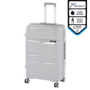 Valiză mare TraveLux Voyager cu carcasă rigidă, 76x50x29 cm, gri