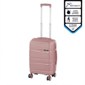 Valiză de cabină TraveLux Voyager cu carcasă rigidă, 55x40x20 cm, roz malva