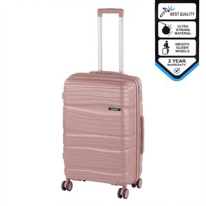 Valiză medie TraveLux Voyager cu carcasă rigidă, 68x45x25 cm, roz malva