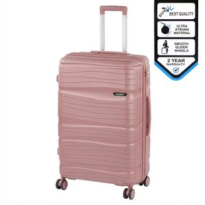 Valiză mare TraveLux Voyager cu carcasă rigidă, 76x50x29 cm, roz pal