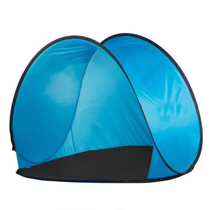 Cort plaja si picnic semi-deschis Sersimo, protectie UV, 150x120x110cm, albastru