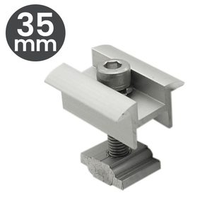 Clema dublă 30/35 mm  "Z" pentru montaj panou fotovoltaic