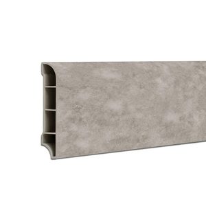 Vinil SPC bordare podea Reno efect de piatră gri 2400x60x12 mm