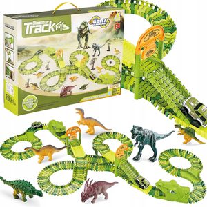 Circuit masinute Dinosaur Park, cu 320 de piese, pista configurabila