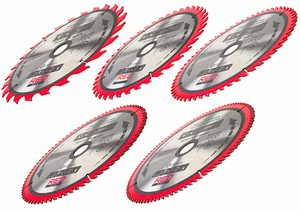 Red Technic Set de 5 lame de ferăstrău circular 255/30mm RTZTWD0082