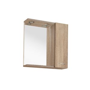 Dulap baie cu oglinda Ruben 55, suspendat, stejar Sonoma