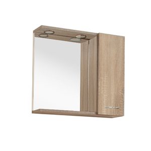 Dulap baie cu oglinda Ruben 65, suspendat, stejar Sonoma