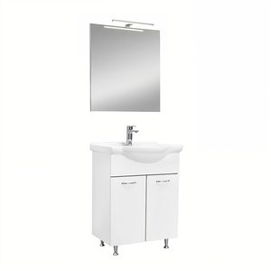 Ruben Prime 65 – Set complet de mobilier pentru baie, alb