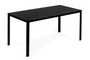 Homelux Masă de grădină cu 6 locuri 156x78 cm polywood negru