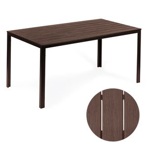 Homelux Masă de grădină cu 6 locuri 156x78 cm polywood maro