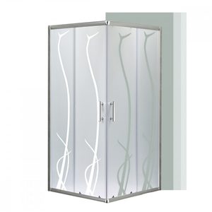 Cabină de duș pătrată Spirit BAMBOO 90x90, fără cădiță de duș