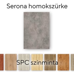 Serona Stone Effect Sand Grey Vinil SPC parchet eșantion / eșantion