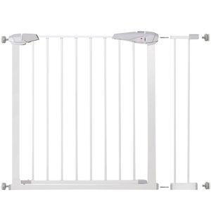 Poarta de siguranta Safety Gate pentru scari, ajustabila 90-99 cm, din otel, alba