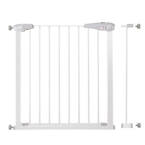 Poarta de siguranta Safety Gate pentru scari, ajustabila 83-92 cm, din otel, alba