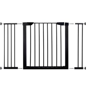 Poarta de siguranta Safety Gate pentru scari, ajustabila 117-124 cm, din otel, neagra