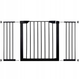 Poarta de siguranta Safety Gate pentru scari, ajustabila 131-138 cm, din otel, neagra