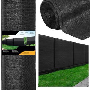 Plasa umbrire si intimitate pentru gard, 1.5m latime, 50m lungime, 65g densitate, gri
