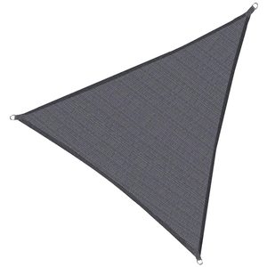Copertina prelata de soare, triunghiulara, cu protectie UV, 3x3x3m, gri inchis