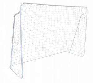 Poarta de fotbal pentru copii, 213x152x75 cm, alb – otel durabil, usor de asamblat, ideala pentru joaca in aer liber