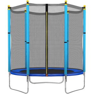 Trambulina Blue, cu plasa de protectie exterioara, 140 cm