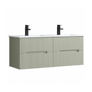Masca chiuveta baie Trent 120 cu lavoar, 4 sertare, verde