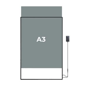 Rama pentru postere cu lumină LED 297x420 mm A3