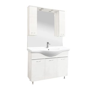 Set mobilier baie Vanessa 105, alb