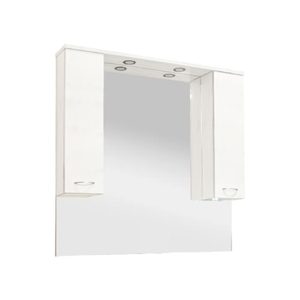 Dulap baie cu oglinda Vanessa 105, suspendat, alb