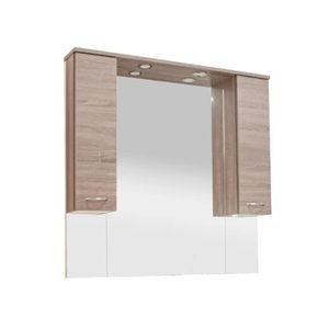 Dulap baie cu oglinda Vanessa 105, suspendat, ulm Rauna