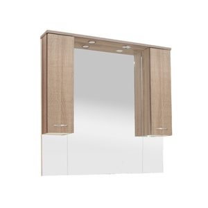 Dulap baie cu oglinda Vanessa 105, suspendat, stejar Sonoma