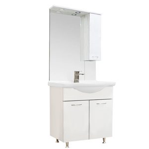 Set mobilier baie Vanessa 75, alb