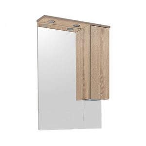 Dulap baie cu oglinda Vanessa 75, suspendat, stejar Sonoma